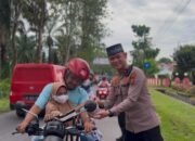 Kegiatan Polsek Kota Kisaran dalam rangka pembagian takjil  di Wilayah Hukum Polsek Kota Kisaran.