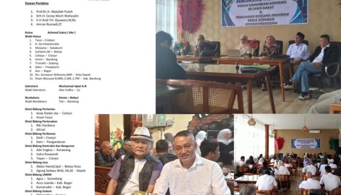 Pengukuhan Pengurus Forum Komunikasi Koperasi Jabar 2025 : Menatap Masa Depan Koperasi Mandiri
