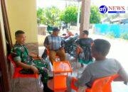 Babinsa Koramil 11/KP Komsos dengan Masyarakat di Hari Lebaran