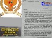 LMR RI Komda Labura laporkan Mark Up Dana Desa Untuk Belanja TOGA PKK Tahun 2022 ke POLRES  Labuhanbatu.