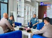 Kapolres Pelabuhan Belawan Kunjungi Mako Lantamal I, Tingkatkan Sinergitas Jaga Kamtibmas
