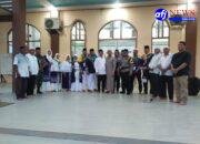 Anggota Babinsa Koramil 10/Tanjung Medan Menghadiri Acara Pemberangkatan Calon Jama’ah Haji Tahun 2025