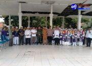 Koramil 12/LP Hadiri Pemberangkatan Jamaah Haji Kecamatan Sungai Kanan