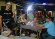 Babinsa Koramil 14/Panongan Melaksanakan Siskamling Bersama Masyarakat.