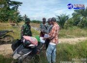 Babinsa Koramil 03/SB Dampingi Survey Pembangunan OPLAH Tahun 2025 di Desa Sei Penggantungan