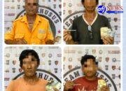 Sat Reskrim Polres Pelabuhan Belawan Tangkap 4 Pelaku Pungli Bermodus Juru Parkir Liar