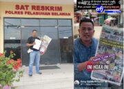 Samsul Lubis Wartawan Metro 24 Resmi Laporkan Konten Creator FB Ke Polres pelabuhan Belawan Atas Tudingan Berita Hoax