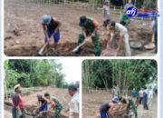 Babinsa Koramil 06/Trs Gotong Royong Bersihkan Saluran Air