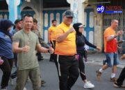 Kodim 0209/Labuhanbatu Dukung Penuh Polres Meriahkan HUT Bhayangkara ke-79 Lewat Momen Car Free Day
