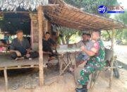 Koramil 12/LP Gelar Komsos, Ajak Warga Jaga Kerukunan dan Keamanan Lingkungan