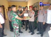 Danramil 11/KP Berikan Ucapan Selamat Ulang Tahun ke-79 Bhayangkara Polsekta Kota Pinang