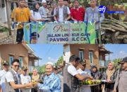 Meriahnya Peresmian Jalan Lingkungan Vavinh Block Kp. Pabuaran, Serta Kp.Lewikopo, Desa Gerowong, Bukti Nyata Manfaat Dana Desa