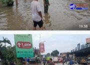 Curah Hujan Tinggi, Babinsa Pantau Wilayah Binaan Yang Terkena Genangan Air