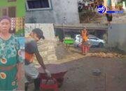 Pembangunan Jalan Menggunakan Conblock atau Bata Beton Disambut Sukacita Oleh Warga Desa Kutruk Kecamatan Jambe/Tangerang