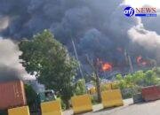 Pabrik Pengolahan CPO PT ARM di Medan Labuhan Terbakar Hebat, Asap Pekat Cemari Udara