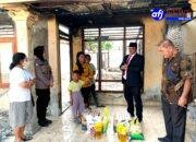 Bhabinkamtibmas Polsek Kota Kisaran Sambangi dan Beri Bantuan kepada Korban Kebakaran di Kisaran Timur