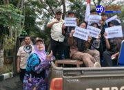 Dalam Rangka HUT RI ke-80  Satpol-PP Panongan Woro-woro Ajak Warga Kibar Bendera Merah Putih