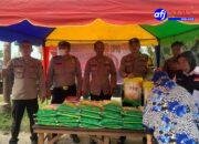 Polsek Sei Kepayang dan Polsek Air Joman Gelar Gerakan Beras Murah Sambut HUT RI ke-80