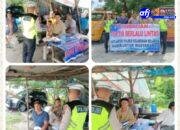 Sat Lantas Polres Pelabuhan Belawan Sosialisasi Tertib Lalu Lintas ke Supir Angkot