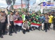 Aksi Solidaritas Driver Ojol di Asahan Berjalan Damai, Polres Asahan Bagikan Bingkisan