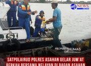 Satpolairud Polres Asahan Gelar Jum’at Berkah Bersama Nelayan di Bagan Asahan