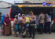 Polres Pelabuhan Belawan Gelar Gerakan Pangan Murah di Depan Sekolah Al Wasliyah Belawan