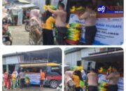Polres Pelabuhan Belawan Gelar Gerakan Pangan Murah di Hamparan Perak