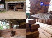 Diduga Kuat Tak Miliki Izin, Sebuah Toko Kayu Milik (TR) di Desa Batu Buil Kecamatan Belimbing Kabupaten Melawi Tetap Beroperasi