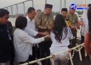 Bupati Bogor Rudy Susmanto  Gunting pita Resmikan Jembatan Layang, Penyebrangan Pintu Rel Kreta Comuterlan Tenjo
