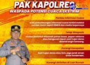 Kapolresta Tangerang Imbau Masyarakat Waspadai Potensi Cuaca Ekstrem