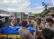 Polres Aceh Tenggara  Evakuasi Temuan Mayat di Sungai Alas Desa Aunan Sepakat Akibat Banjir dan Longsor