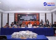 Pemusnahan barang bukti Narkotika Oleh Satres Narkoba Polres Asahan,Jumlahnya Sangat fantastis.
