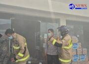 Respon Cepat, Kapolres Lebak Tinjau Langsung Penanganan Kebakaran Almond Super Rangkasbitung