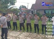 Apel siaga Nataru Imbangan Polsek Cijaku Polres Lebak Polda Banten