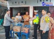 Polres Pelabuhan Belawan Salurkan Bantuan Banjir di Wilayah Hamparan Perak