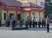 Kapolres Pelabuhan Belawan Rosef Efendi SIk.MH.CPHR Saat Pimpin Apel Himbau Anggota Harus Disiplin Dalam Bertugas