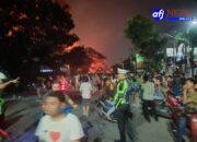 Polres Pelabuhan Belawan Lakukan Pengamanan Lokasi Kebakaran di PT Garuda Mas Perkasa