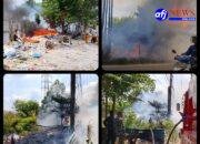 TPS Pinggir Jalan di Tanjung Riau Terbakar, Warga Panik Pembakaran Sampah Diduga Sudah Jadi Kebiasaan ‎