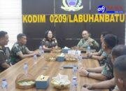 Dandim 0209/LB Menerima Kunjungan Silaturahmi Kajari Labuhanbatu