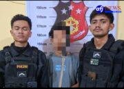 Personel Dit Samapta Polda Sumut Amankan Pemuda Bawa Samurai Saat Patroli di Wilayah Polres Pelabuhan Belawan