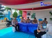 Kasi Propam Polres Pelabuhan Belawan Cek Kedisiplinan Personel Pos PAM dan Pos Terpadu Arus Balik Lebaran