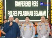 Dalam Kurun 4 Bulan Polres Pelabuhan Belawan Ungkap 320 Kasus kejahatan Jalanan Dan Narkoba
