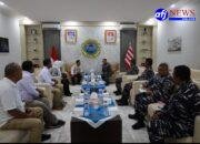 TNI AL Kodaeral 1 Dan Jajaran Pengurus TMI Gelar Courtesy Call Di Belawan