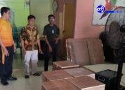 Bhabinkamtibmas Desa Sei Baharu Monitoring Kedatangan Logistik Pilkades