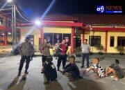 Patroli Gabungan Polres Pelabuhan Belawan Tangkap 4 Pelaku Pungli di Sicanang
