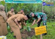 Dandim 0209/Labuhanbatu Pimpin Penanaman 500 Bibit Pohon, Wujudkan Komitmen TNI Lestarikan Lingkungan