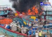 Empat Kapal Terbakar di Gudang Mitra Belawan, Diduga Akibat Pengelasan Tangki BBM Bocor