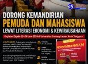 Tingkatkan Literasi Ekonomi dan Kewirausahaan, Acara Pengembangan Kapasitas Pemuda dan Mahasiswa Digelar di Aceh Tenggara