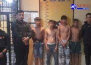 Respon Call Center 110, Tim Macan Polres Pelabuhan Belawan Amankan Empat Remaja Pelaku Tawuran