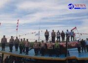 Kasat Binmas Polres Pelabuhan Belawan Pimpin Upacara HUT ke-81 RI Bersama Nelayan KNTI Bagan Deli